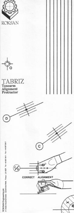 roksan tabriz owners manual