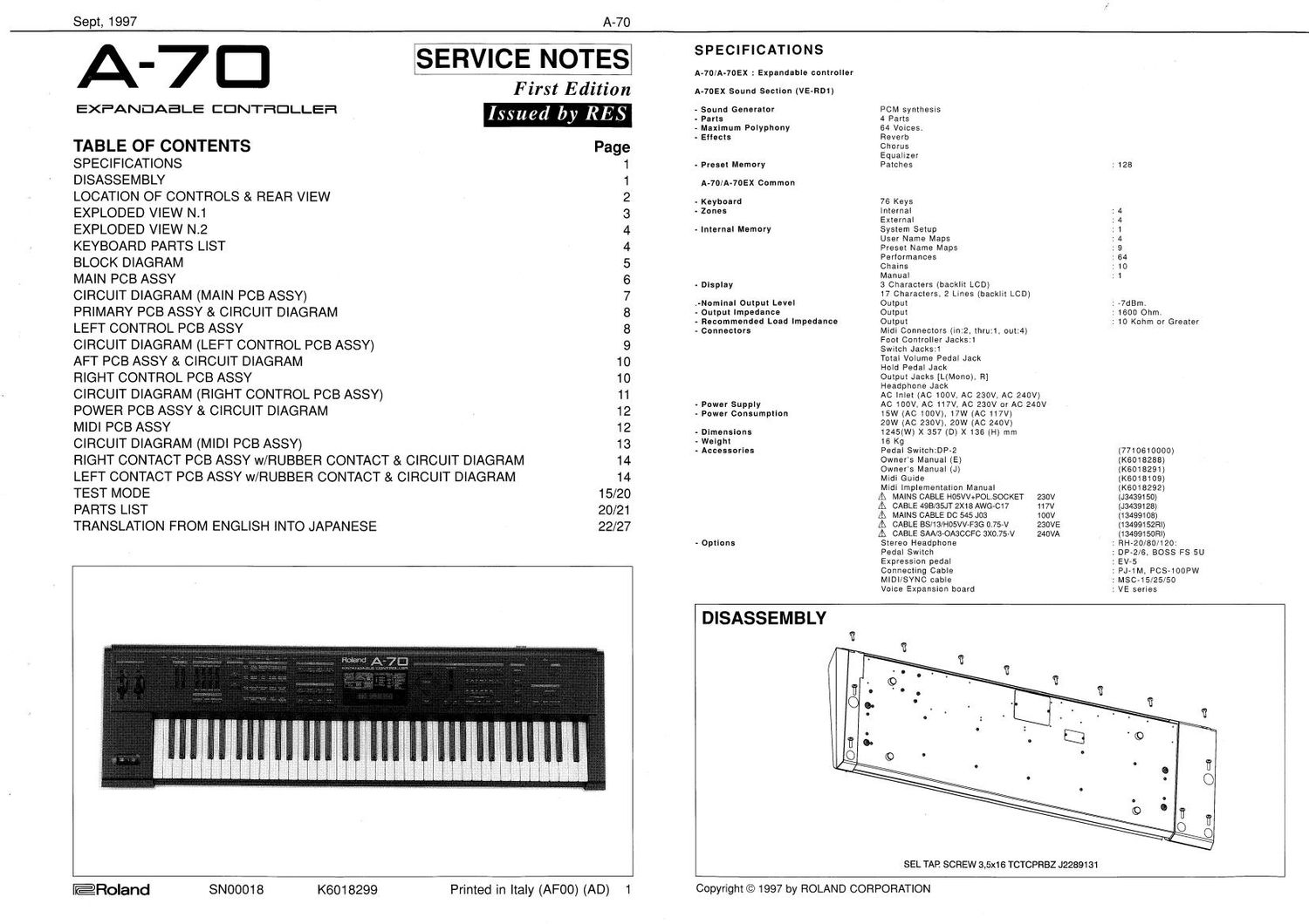 ROLAND A 70