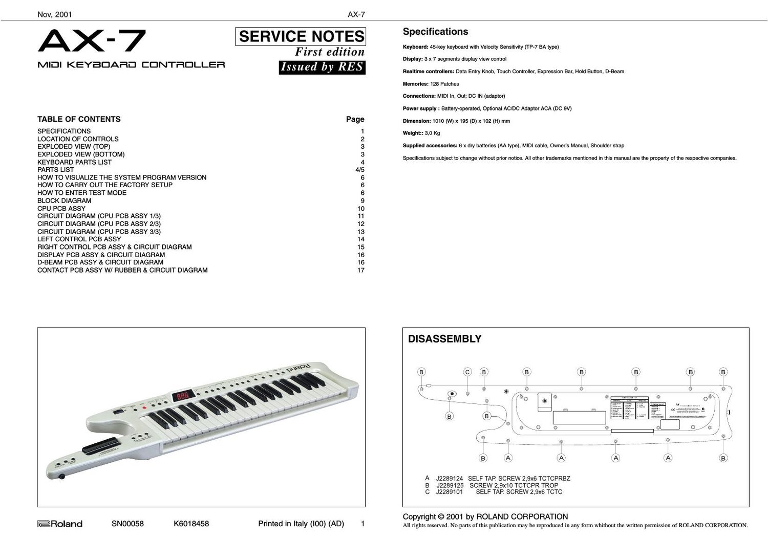 ROLAND AX 7