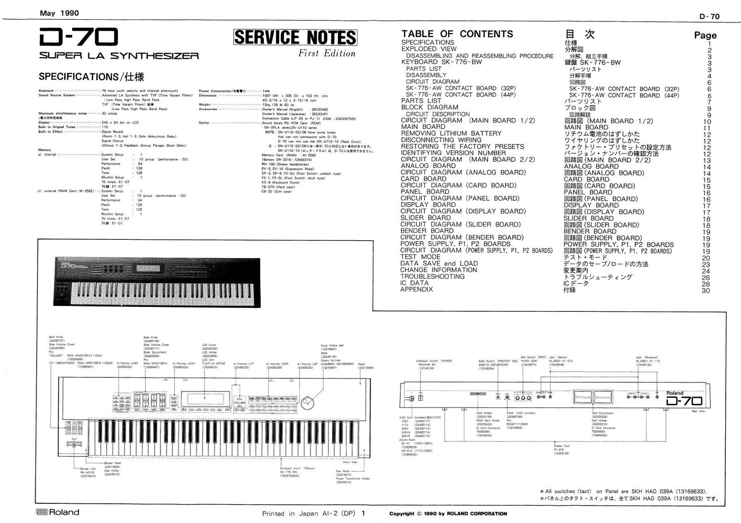 ROLAND D 70