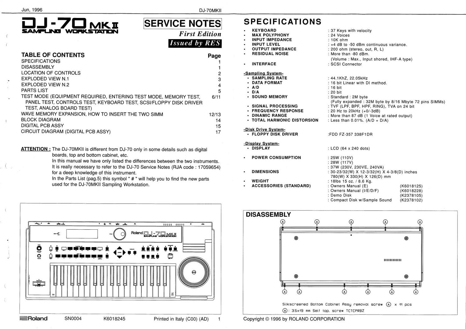 ROLAND DJ 70MKII