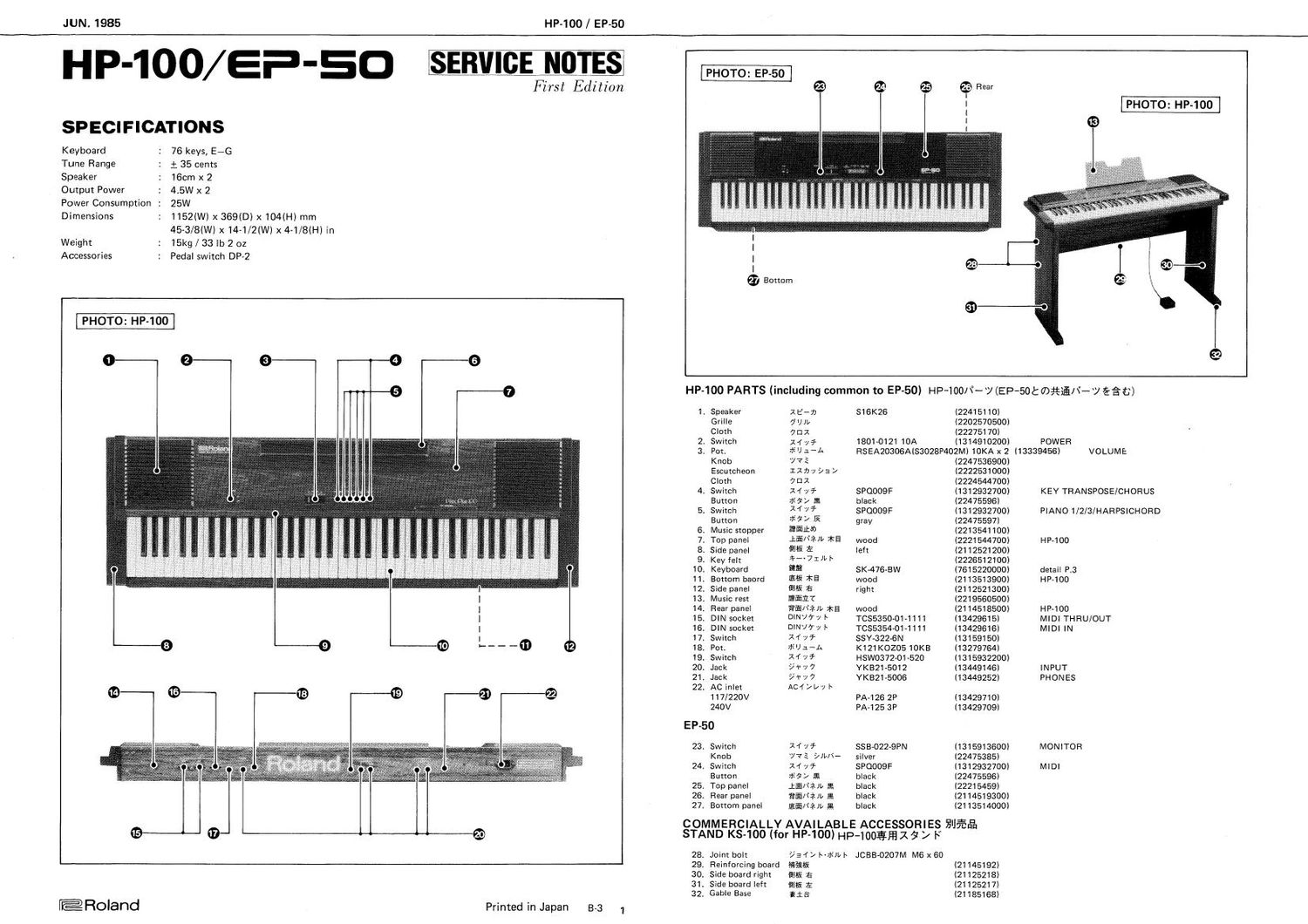 ROLAND EP 50