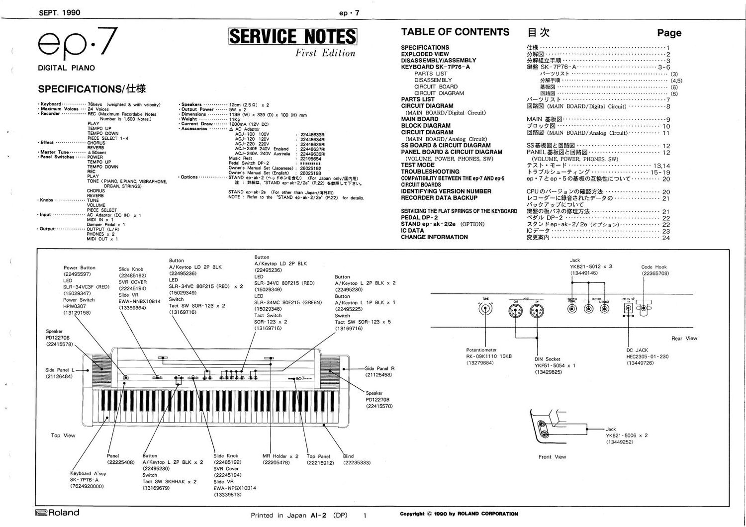 ROLAND EP 7