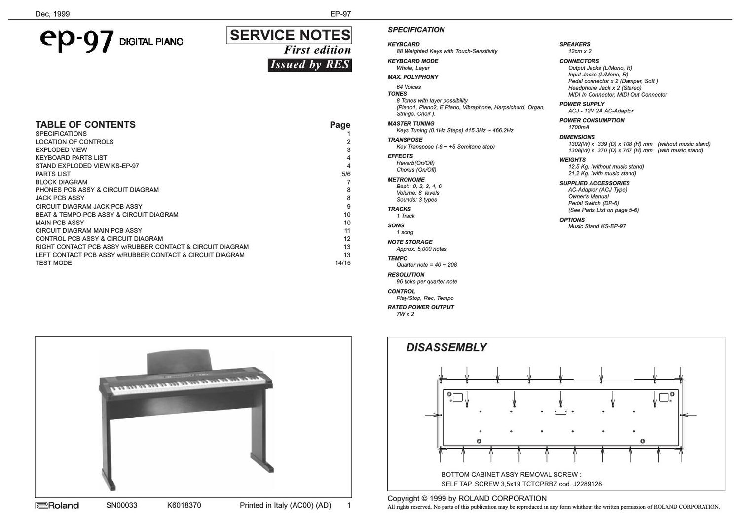 ROLAND EP 97