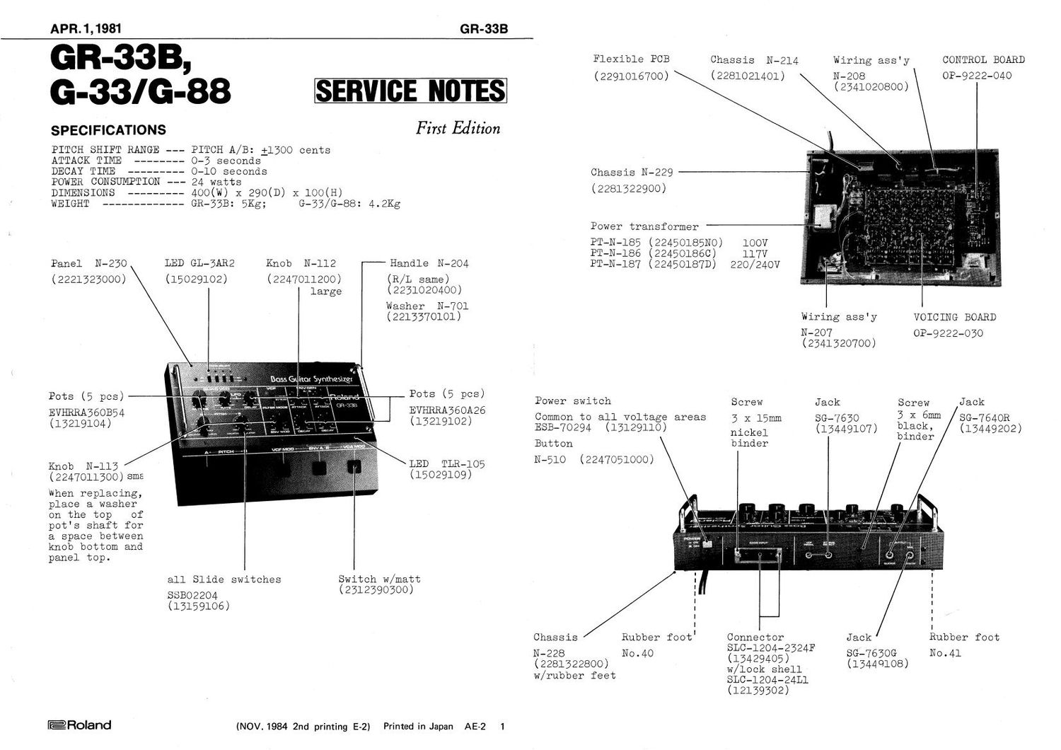 ROLAND GR 33B