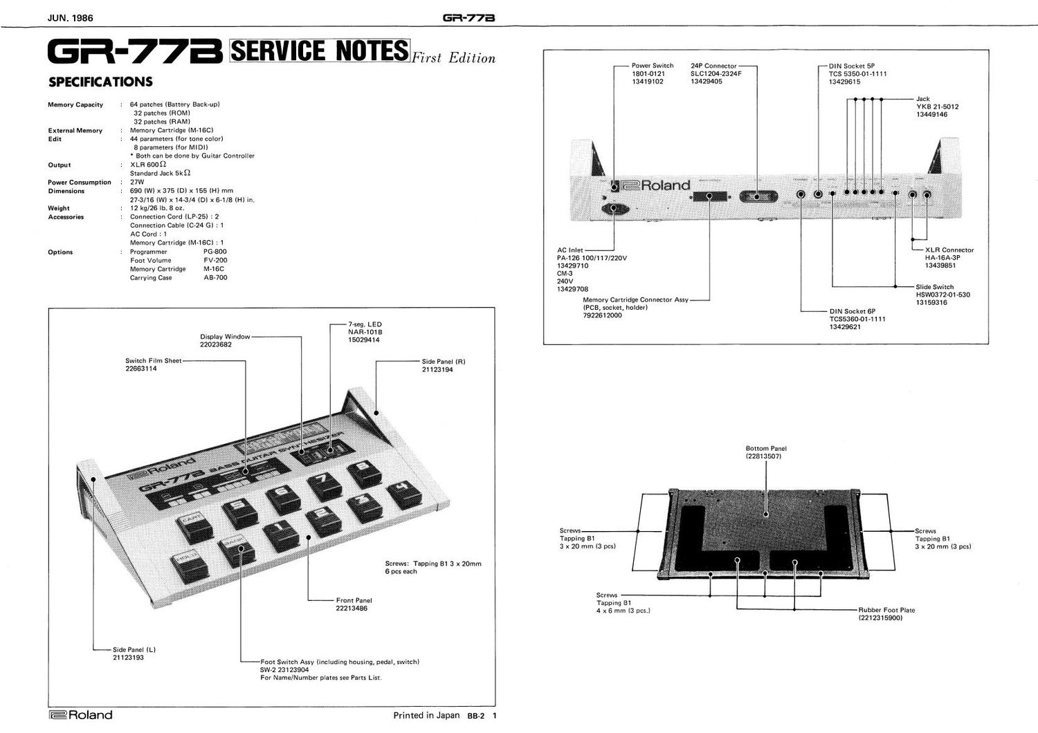 ROLAND GR 77B