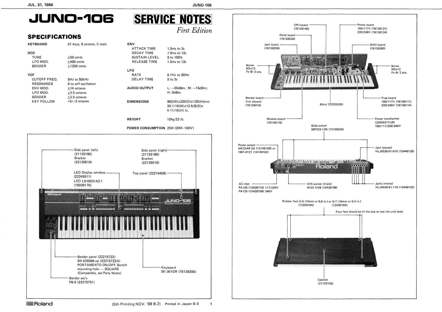 ROLAND JUNO 106