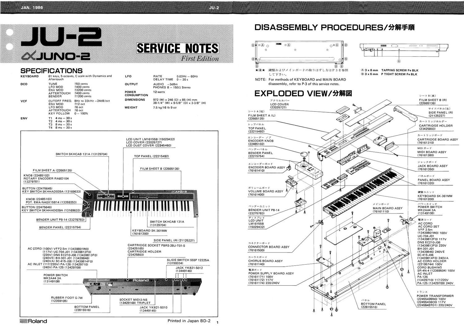 ROLAND JUNO 2