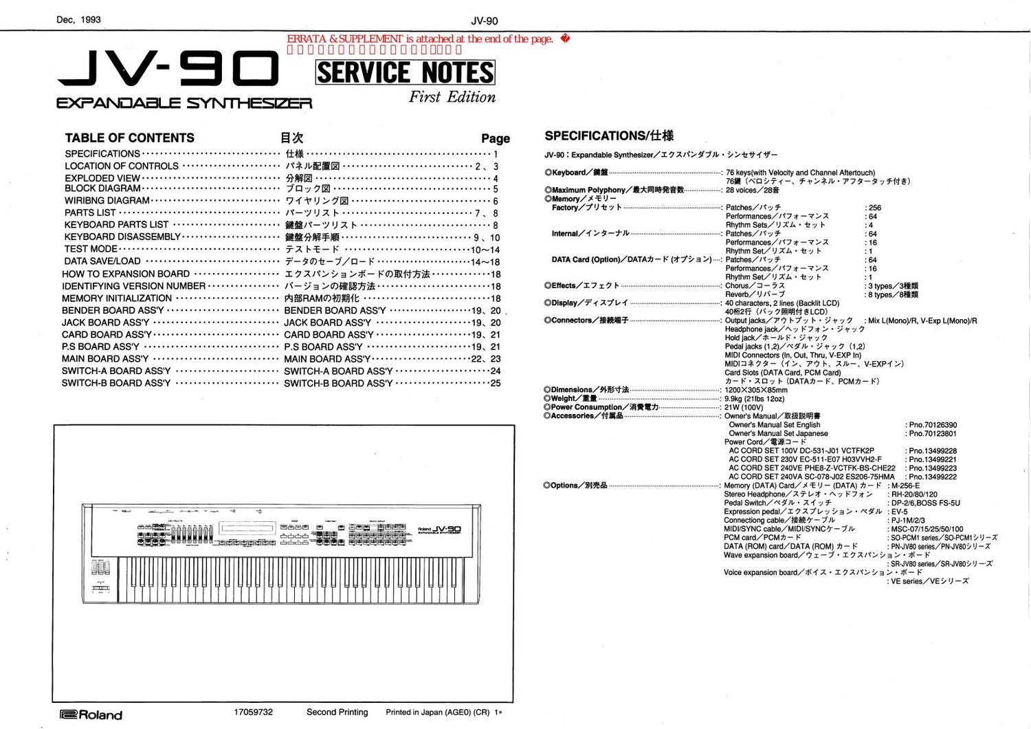 ROLAND JV 90