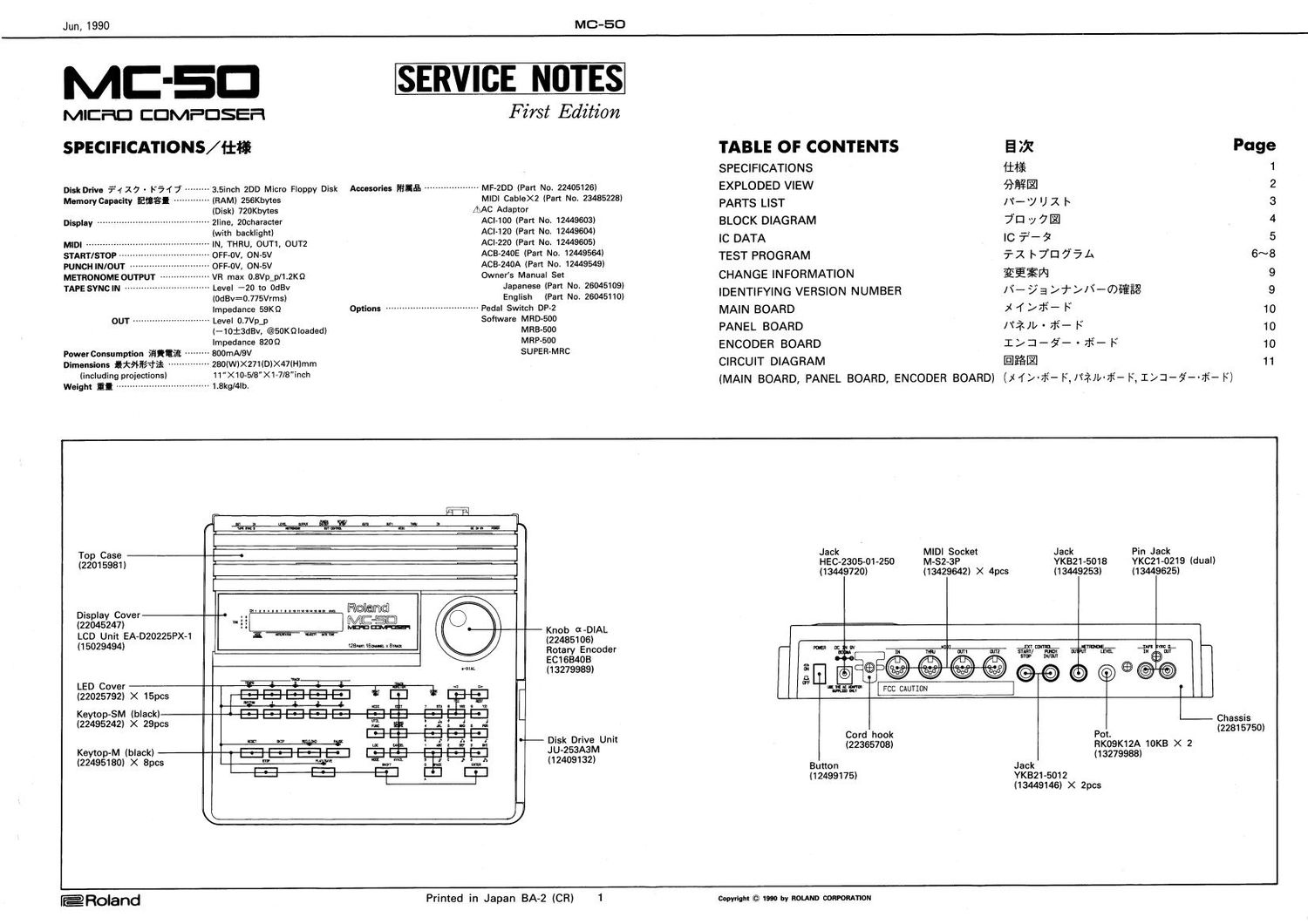 ROLAND MC 50