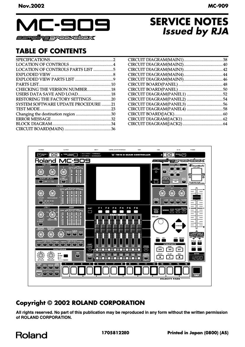 ROLAND MC 909