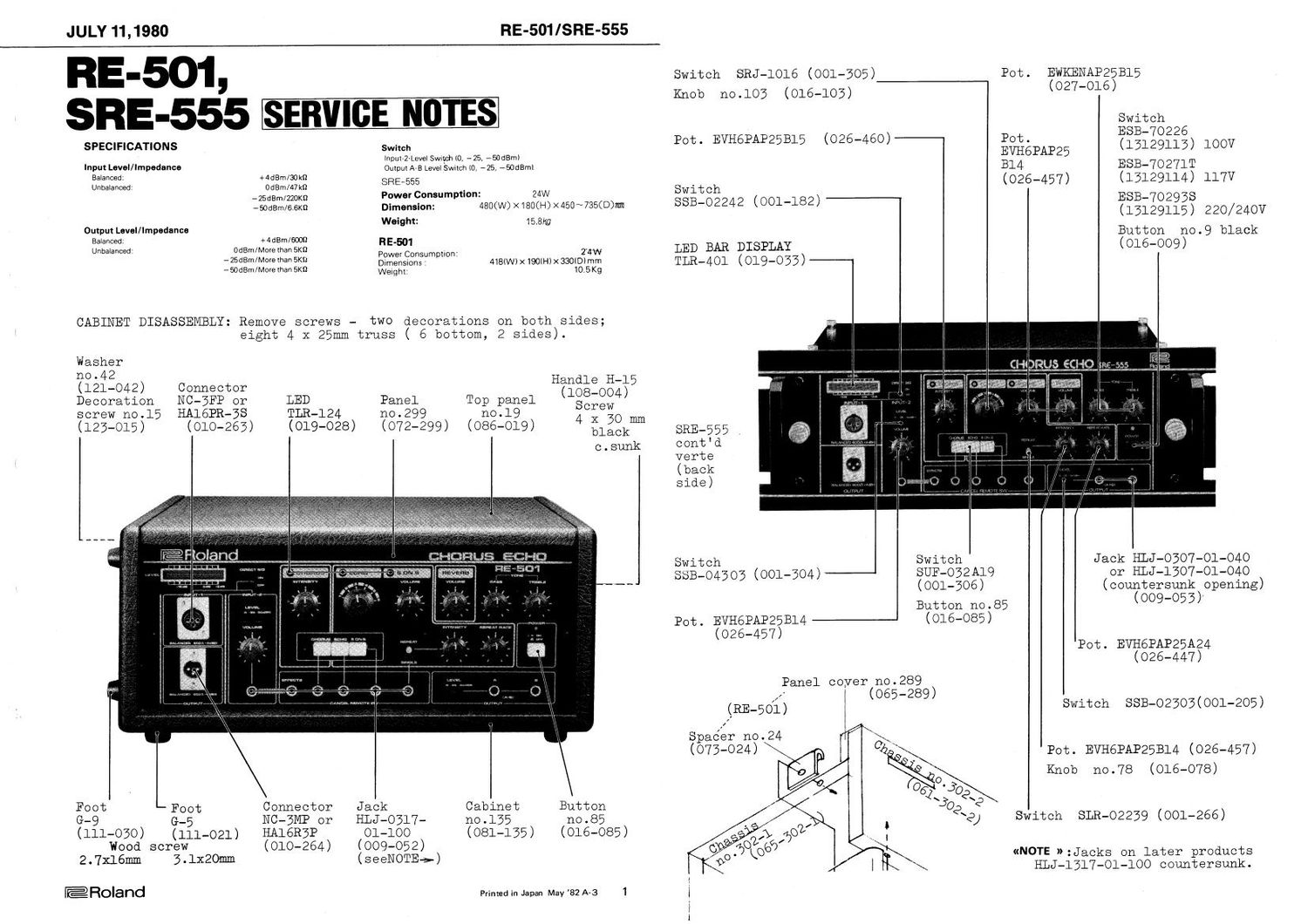 ROLAND RE 501