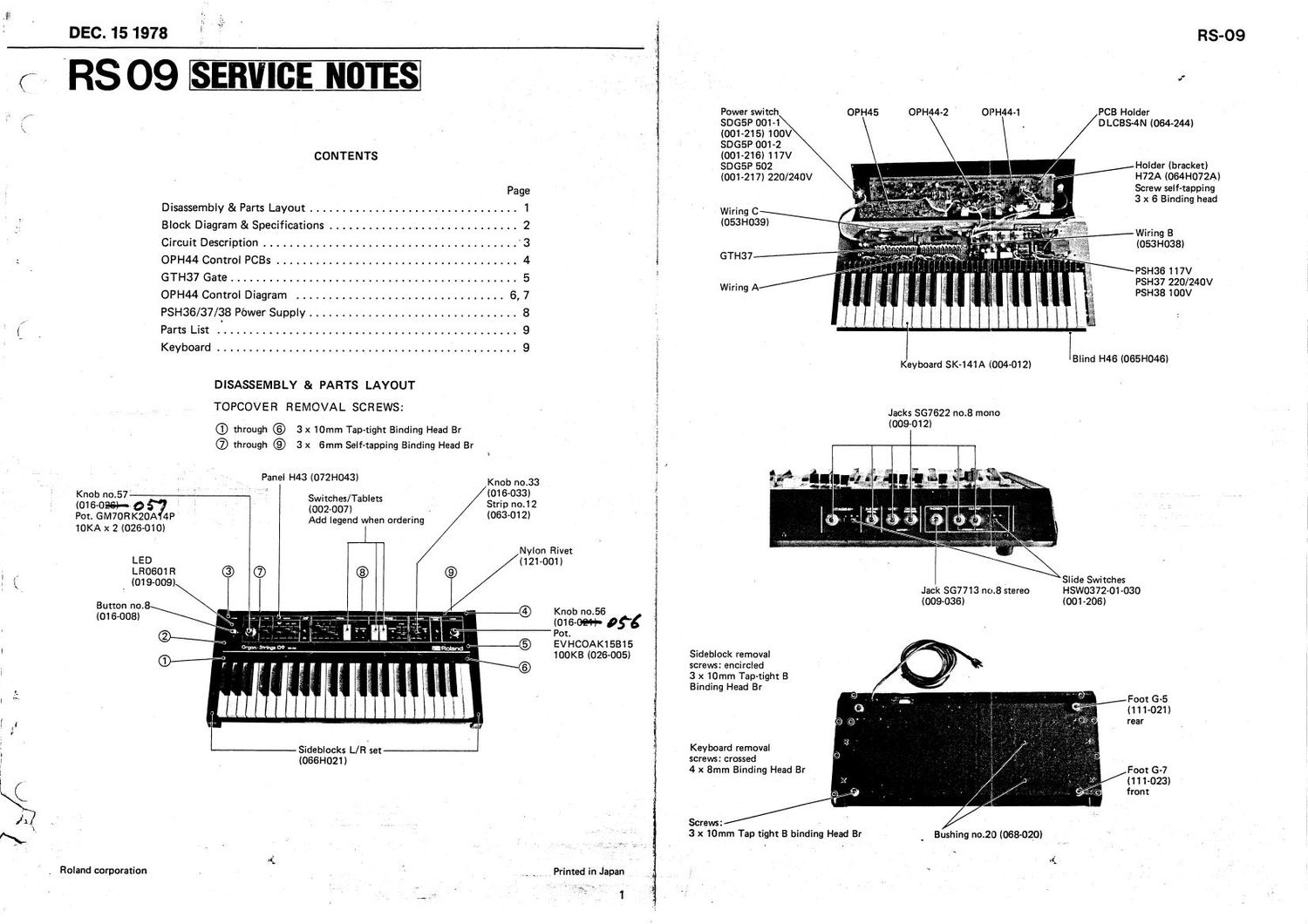 ROLAND RS 09 V1