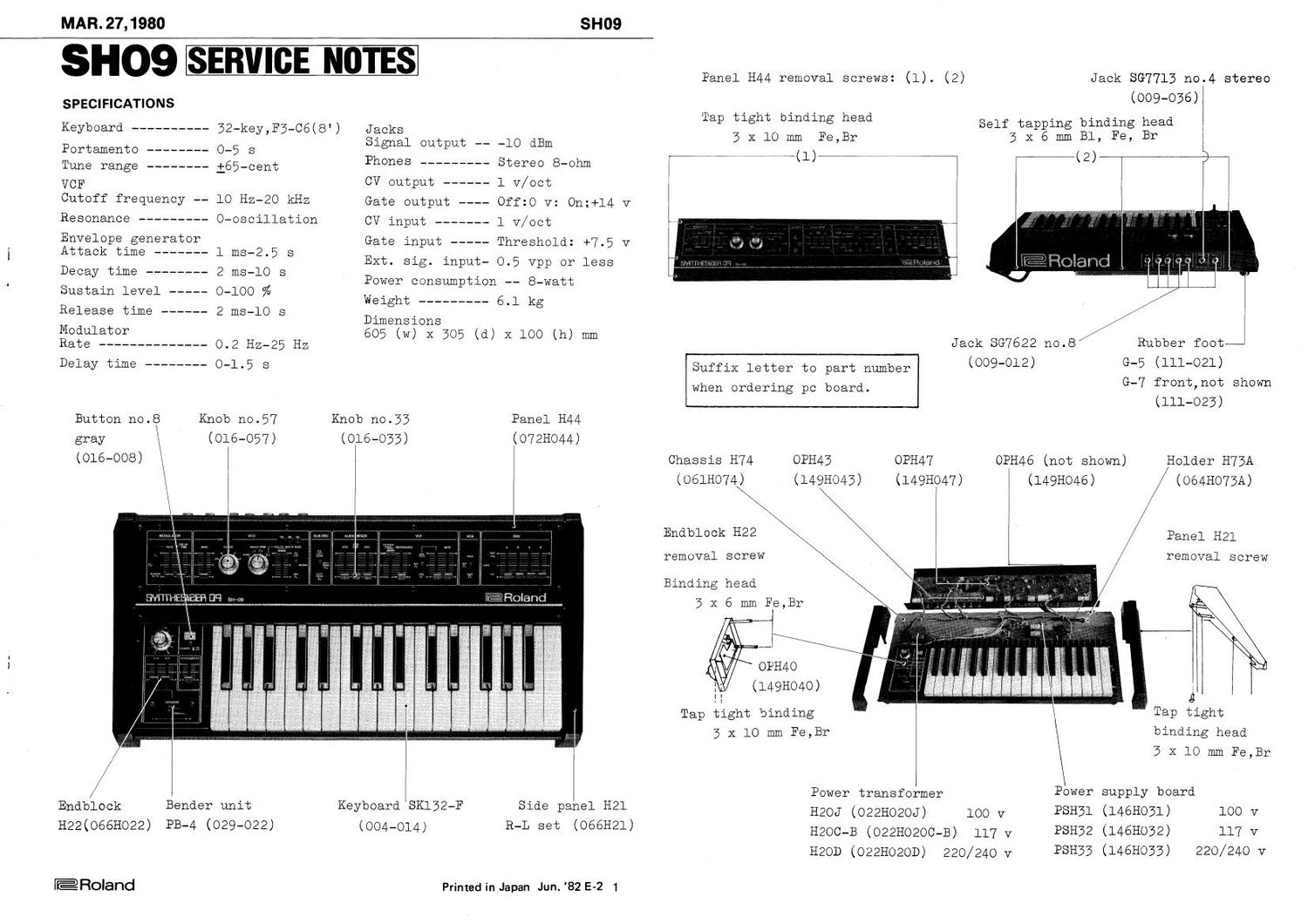 ROLAND SH 09