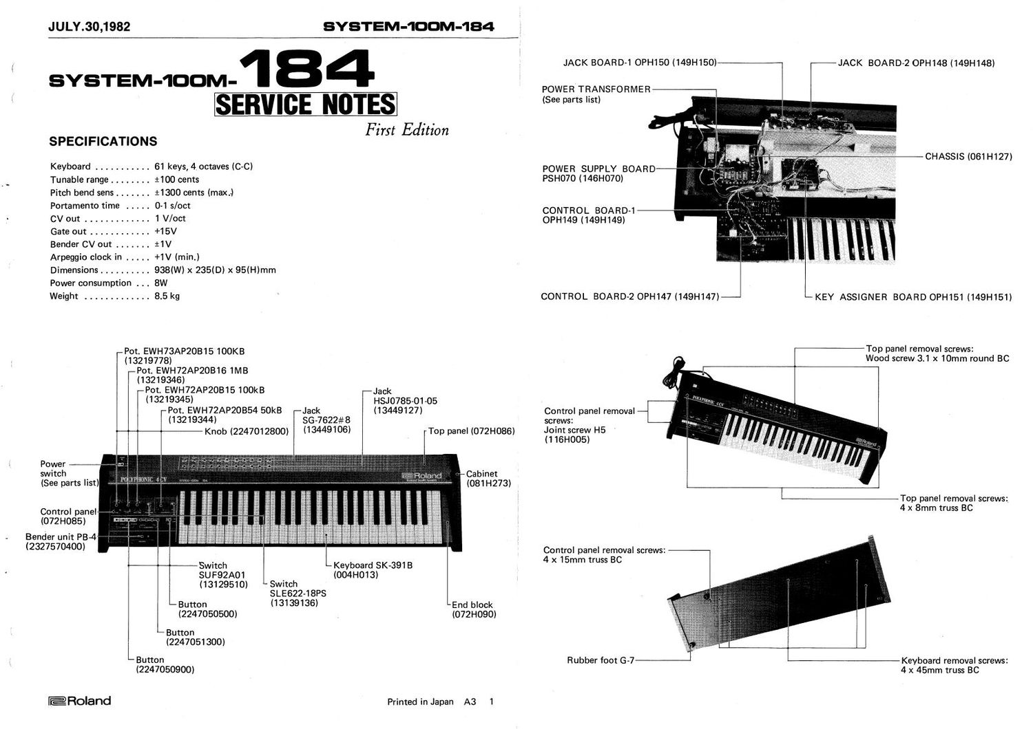 ROLAND SYSTEM 100M 184