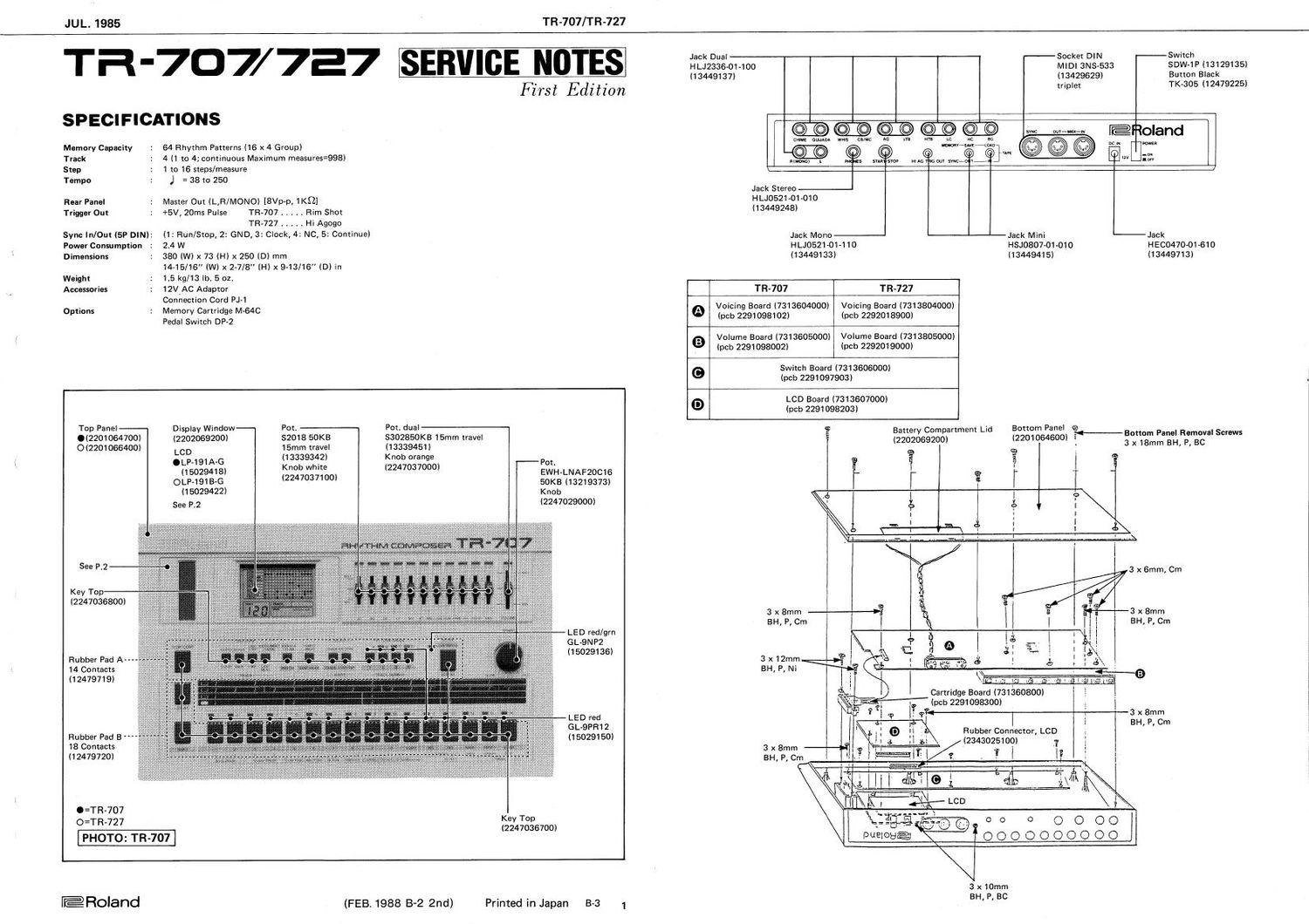 ROLAND TR 707