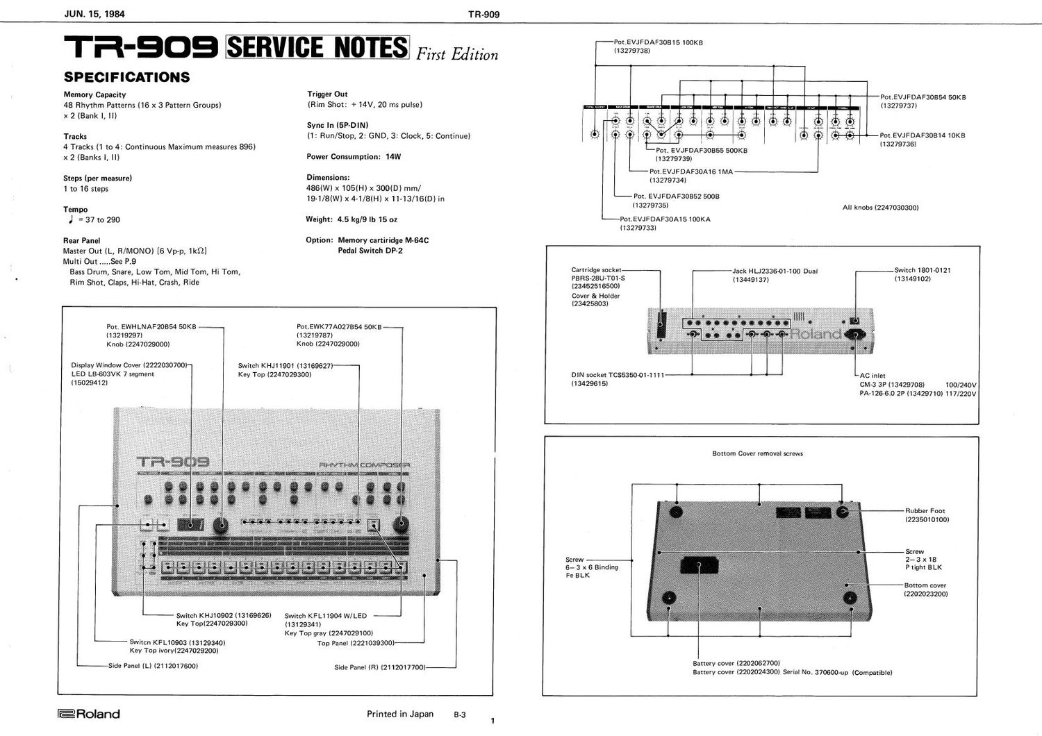 ROLAND TR 909