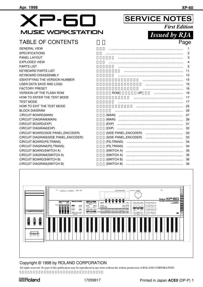 ROLAND XP 60