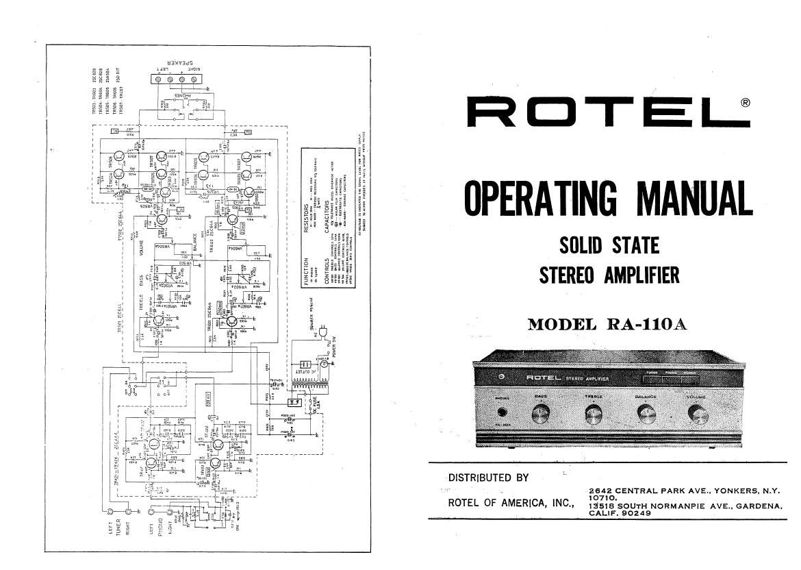 Rotel RA 110A OM