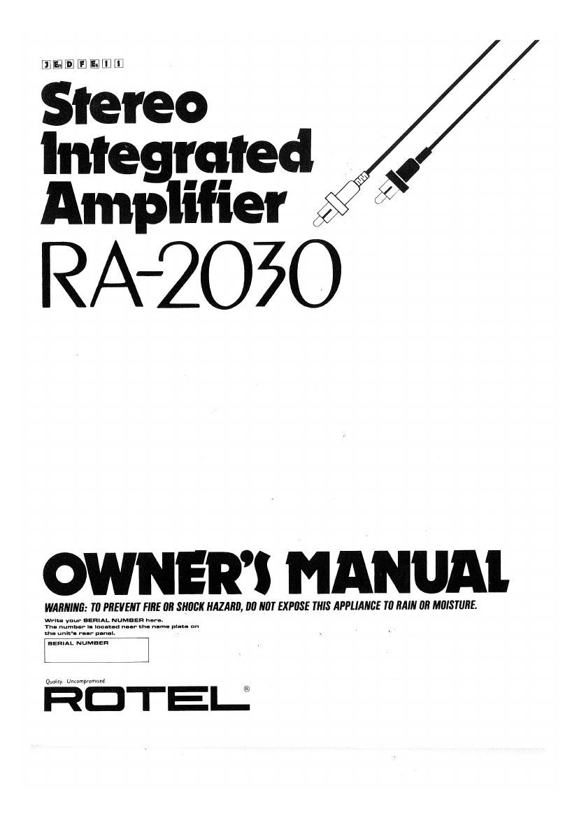 Rotel RA 2030 OM