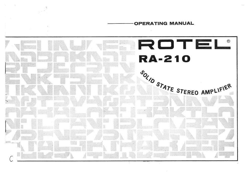 Rotel RA 210 OM