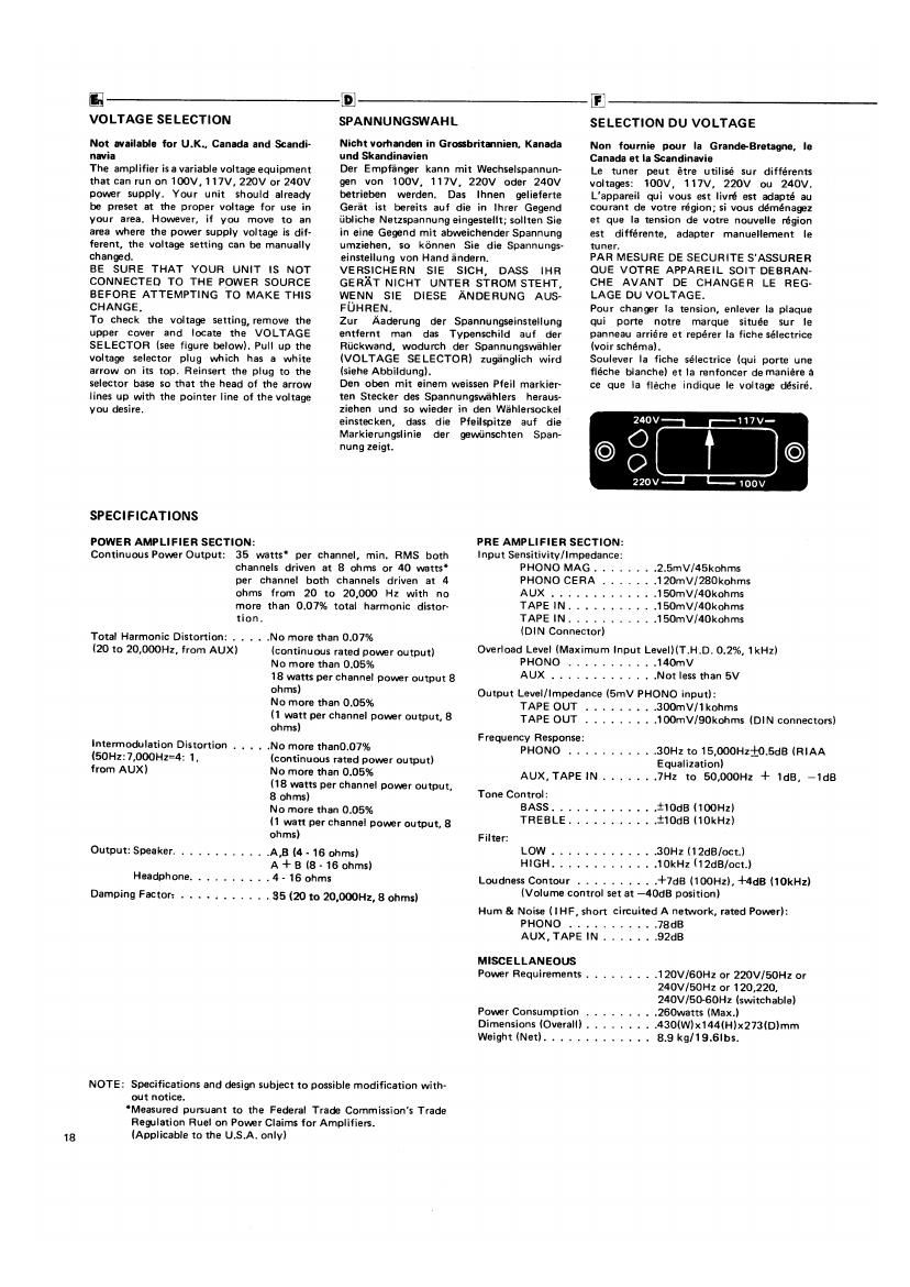 Rotel RA 414 Brochure