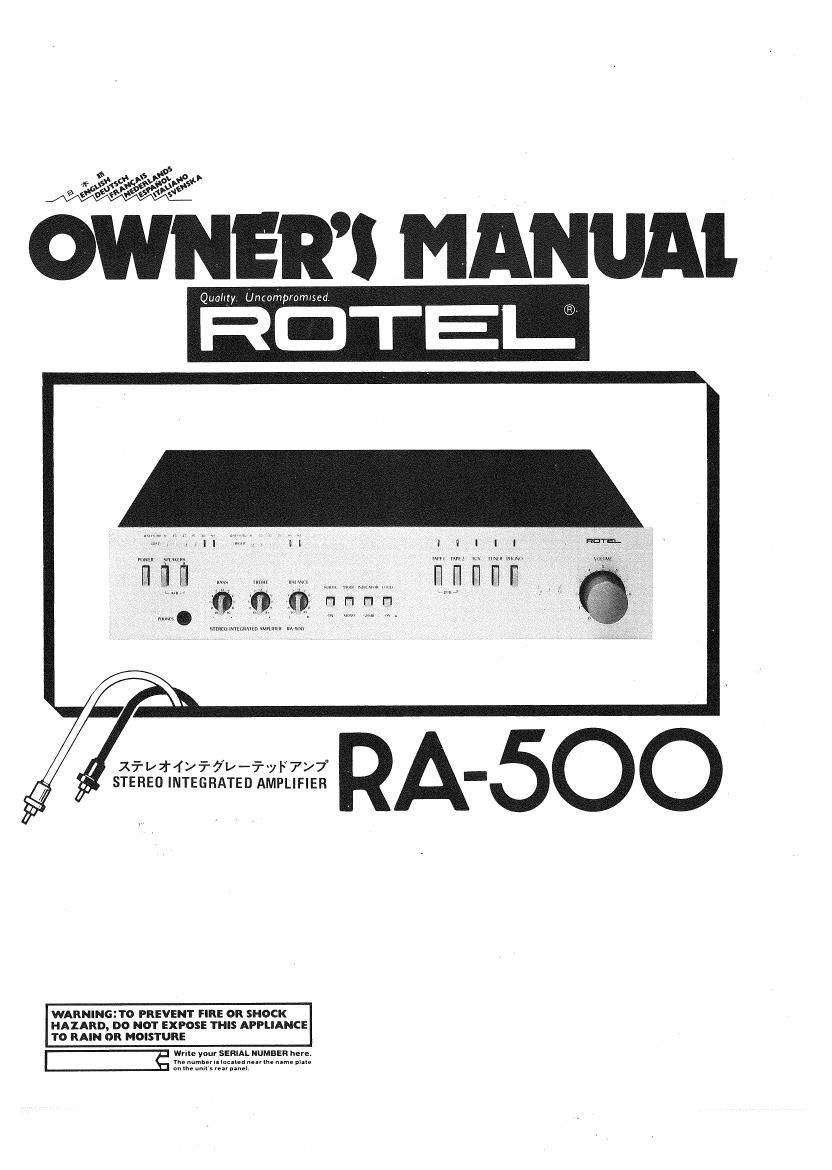 Rotel RA 500 OM