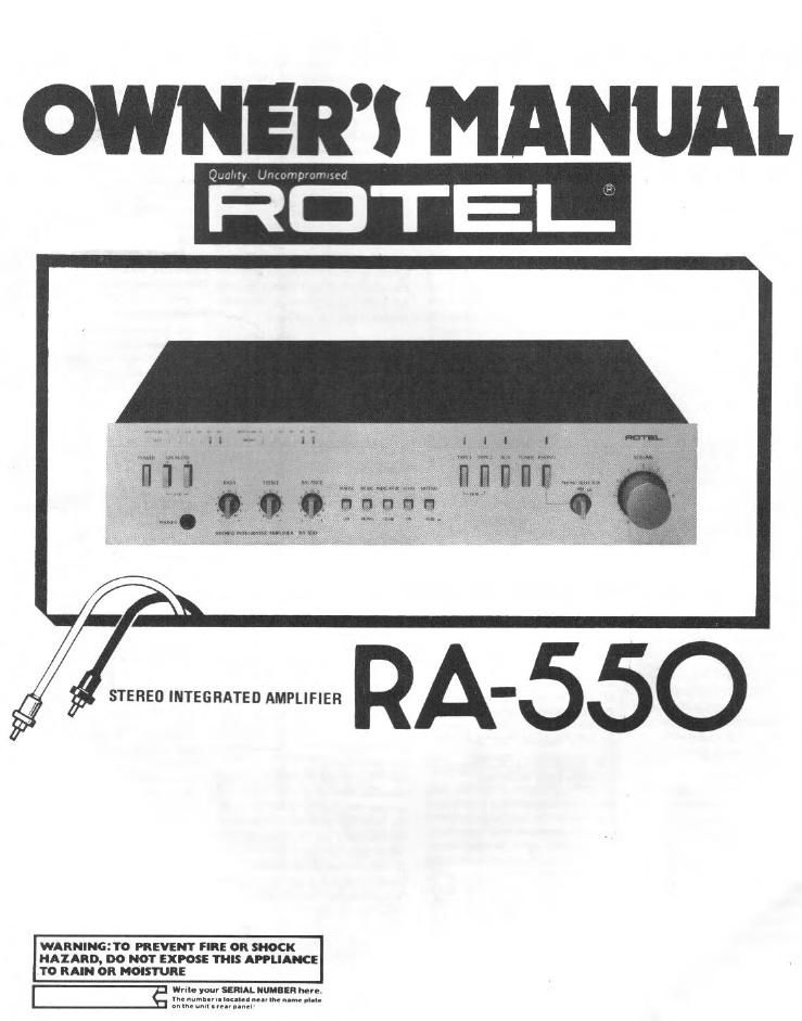 Rotel RA 550 OM