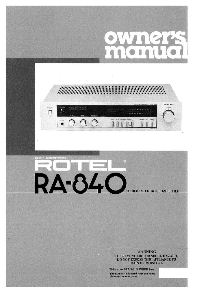 Rotel RA 840 OM