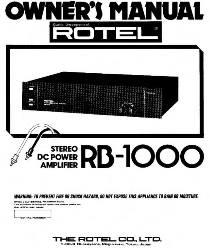 Rotel RB 1000 OM