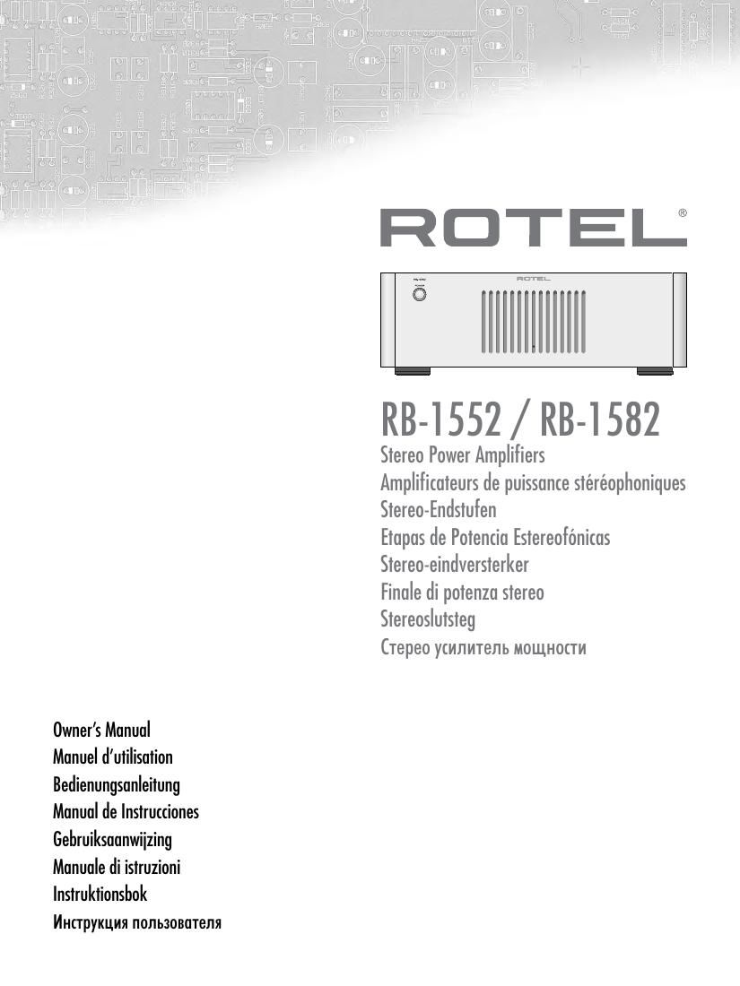 Rotel RB 1552 1582 OM