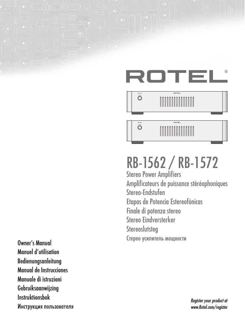 Rotel RB 1562 1572 OM