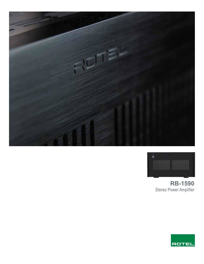 Rotel RB 1590 Brochure