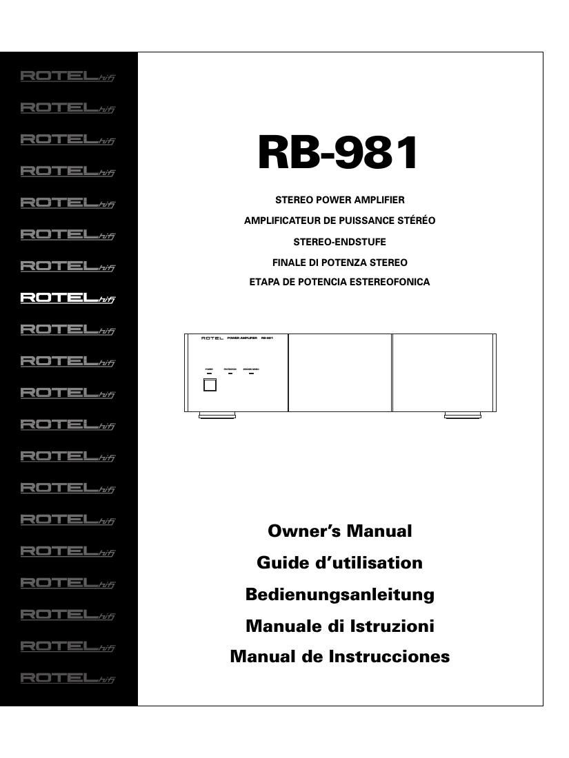 Rotel RB 981 OM