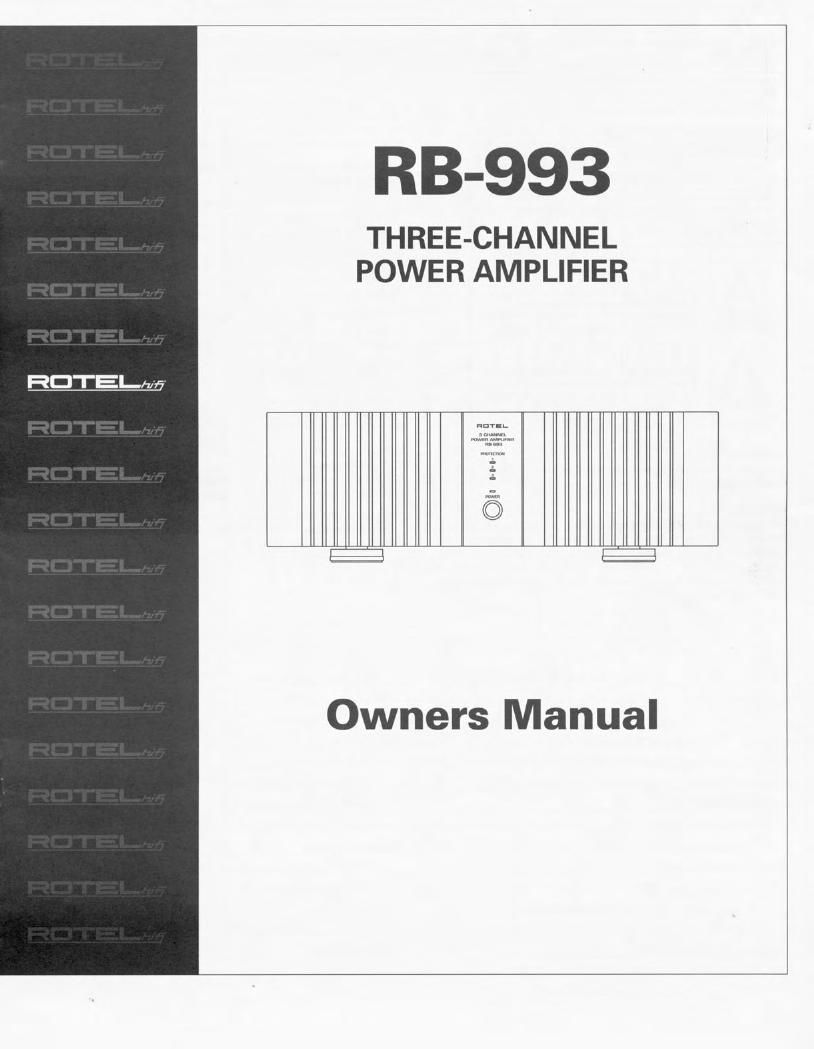 Rotel RB 993 OM