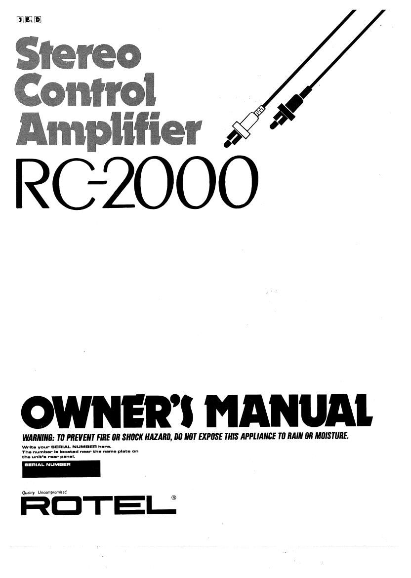 Rotel RC 2000 OM