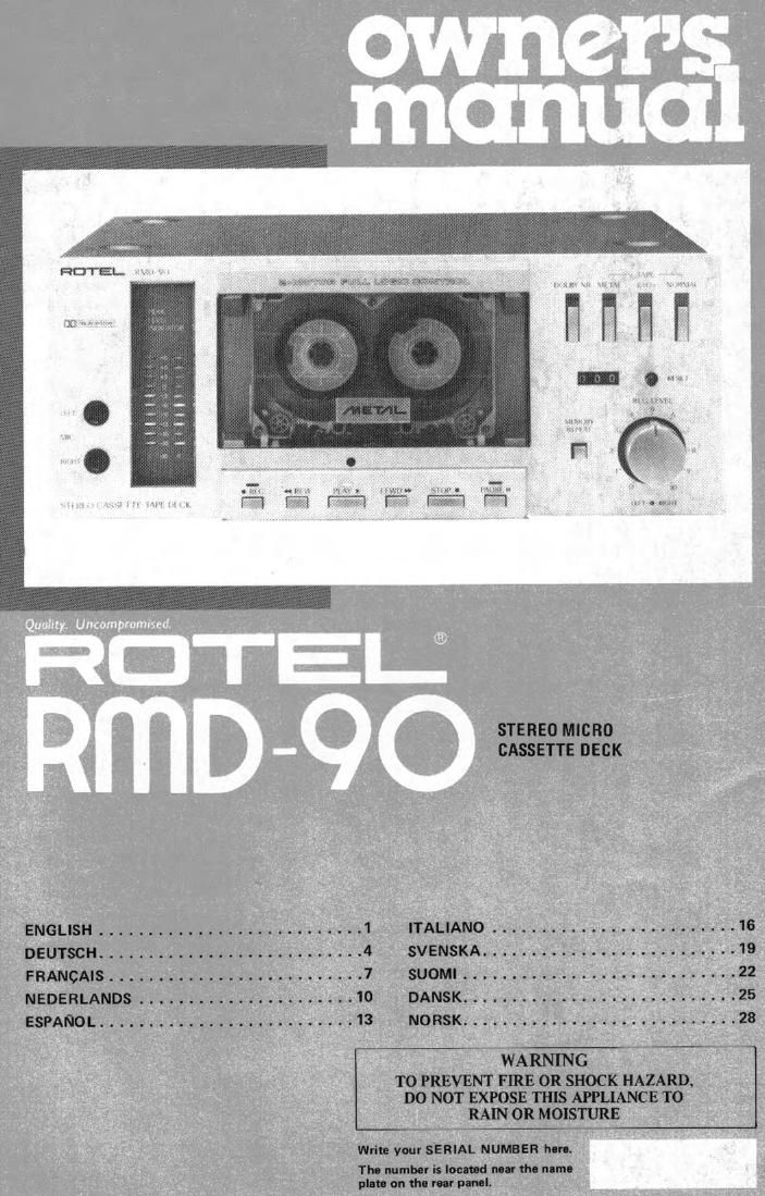 Rotel RMD 90 OM