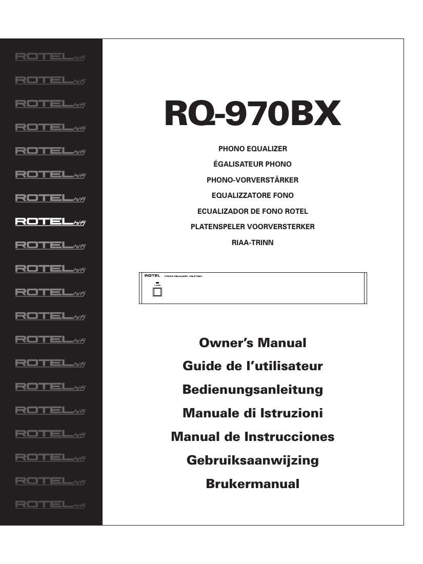 Rotel RQ 970BX OM