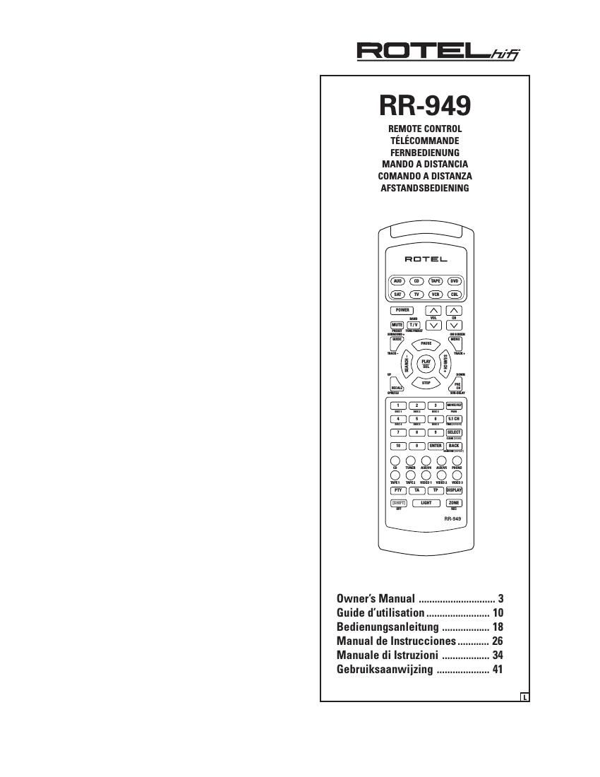 Rotel RR 949 OM