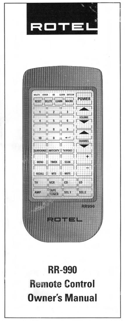 Rotel RR 990 OM