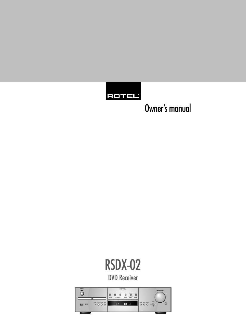 Rotel RSDX 02 OM