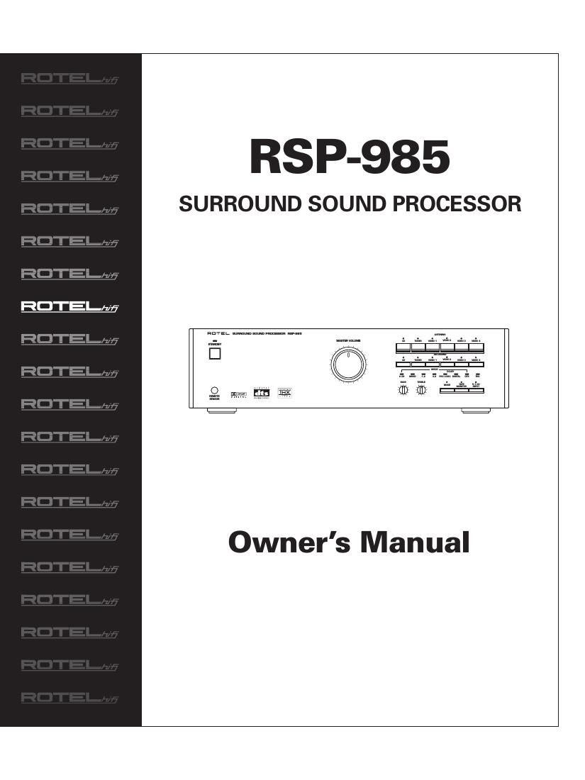 Rotel RSP 985 OM