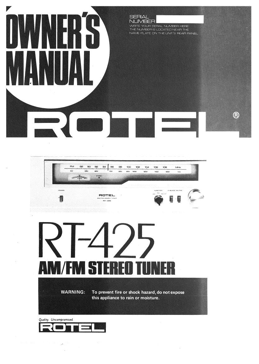 Rotel RT 425 OM