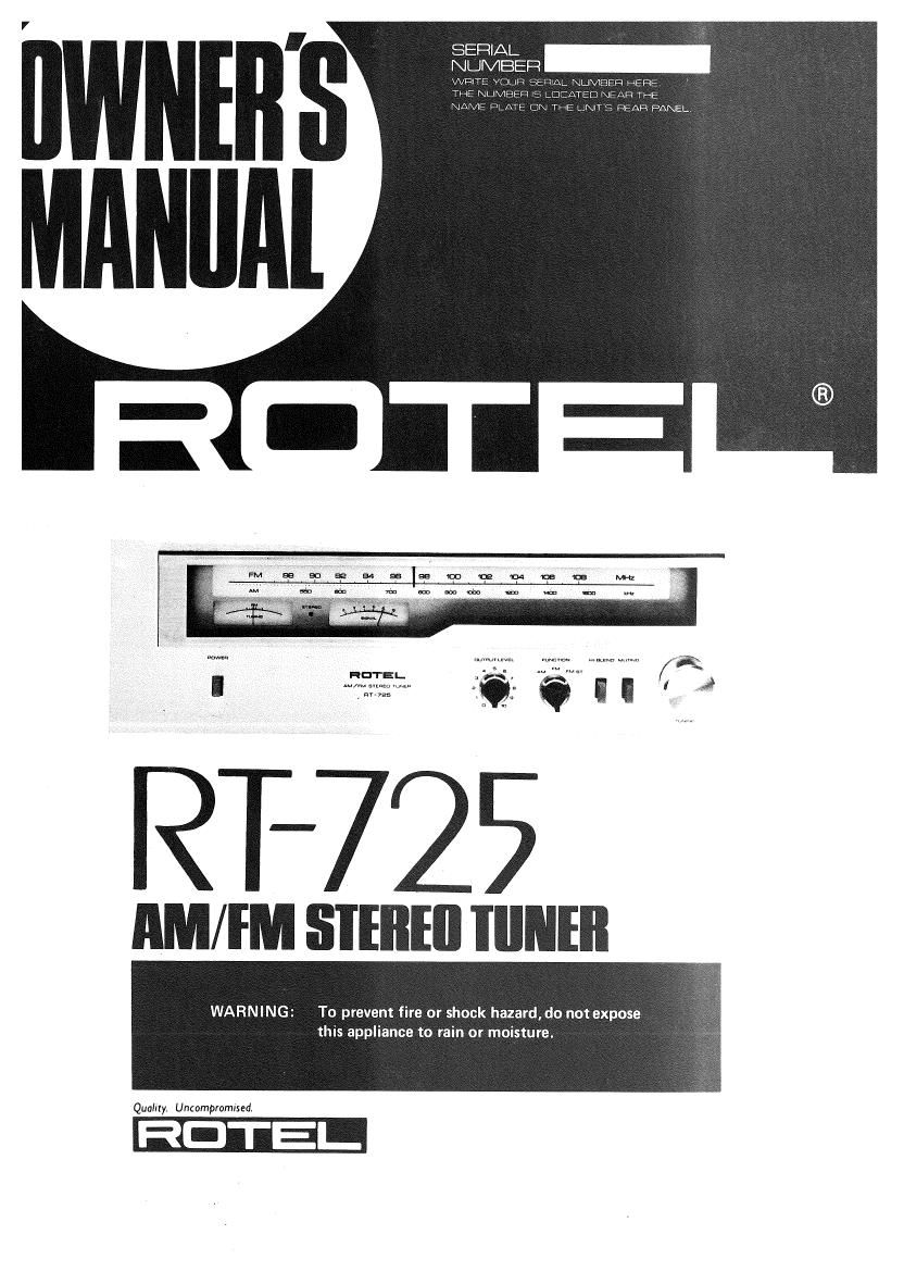 Rotel RT 725 OM