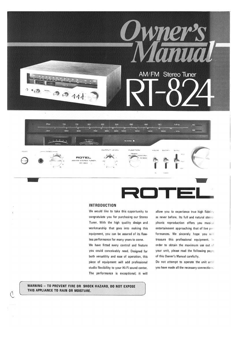 Rotel RT 824 OM