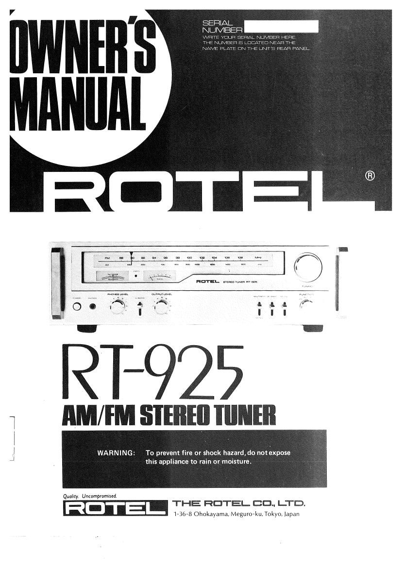 Rotel RT 925 OM