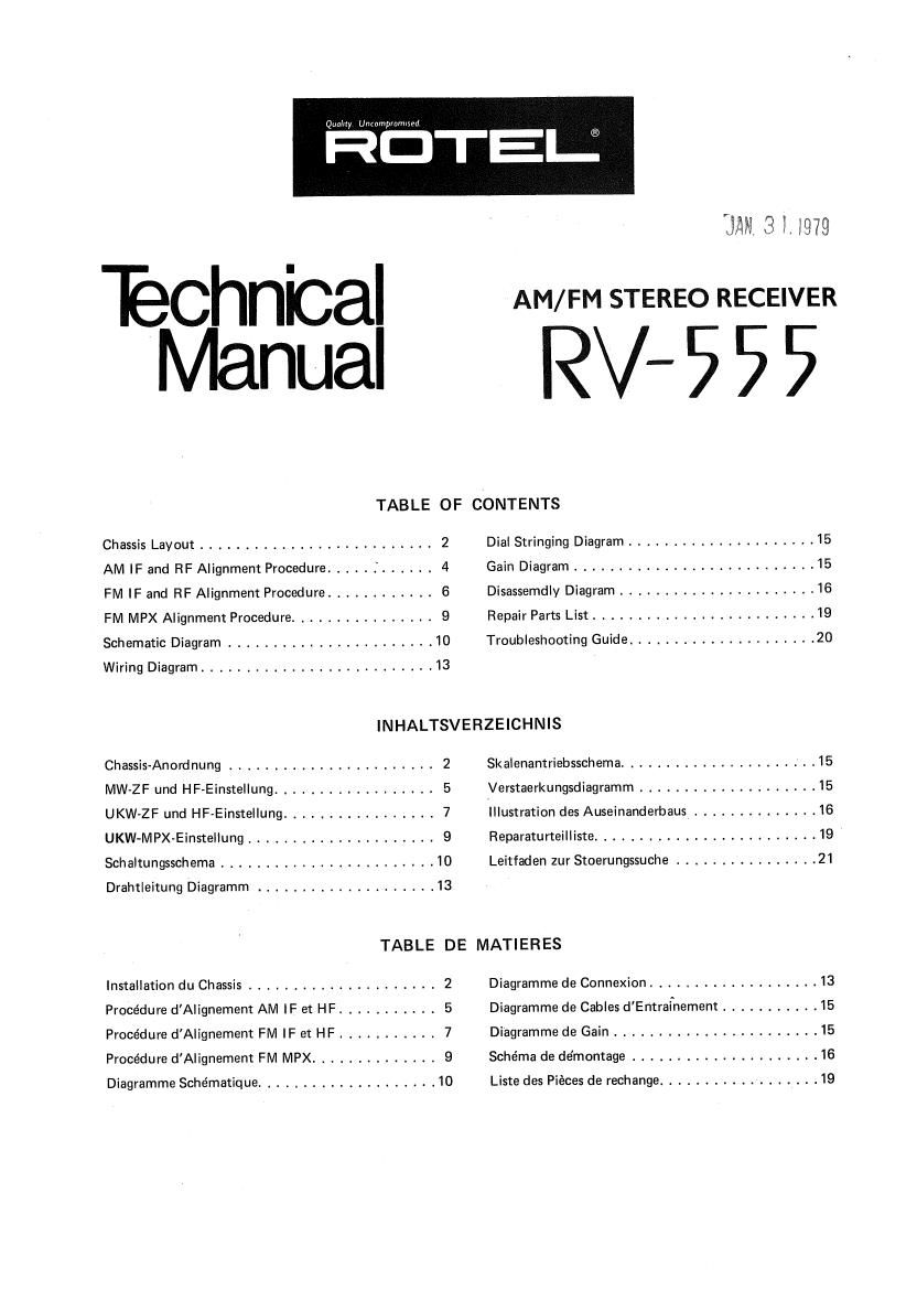 Rotel RV 555 OM