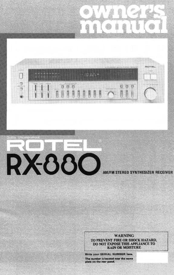 Rotel RX 880 OM