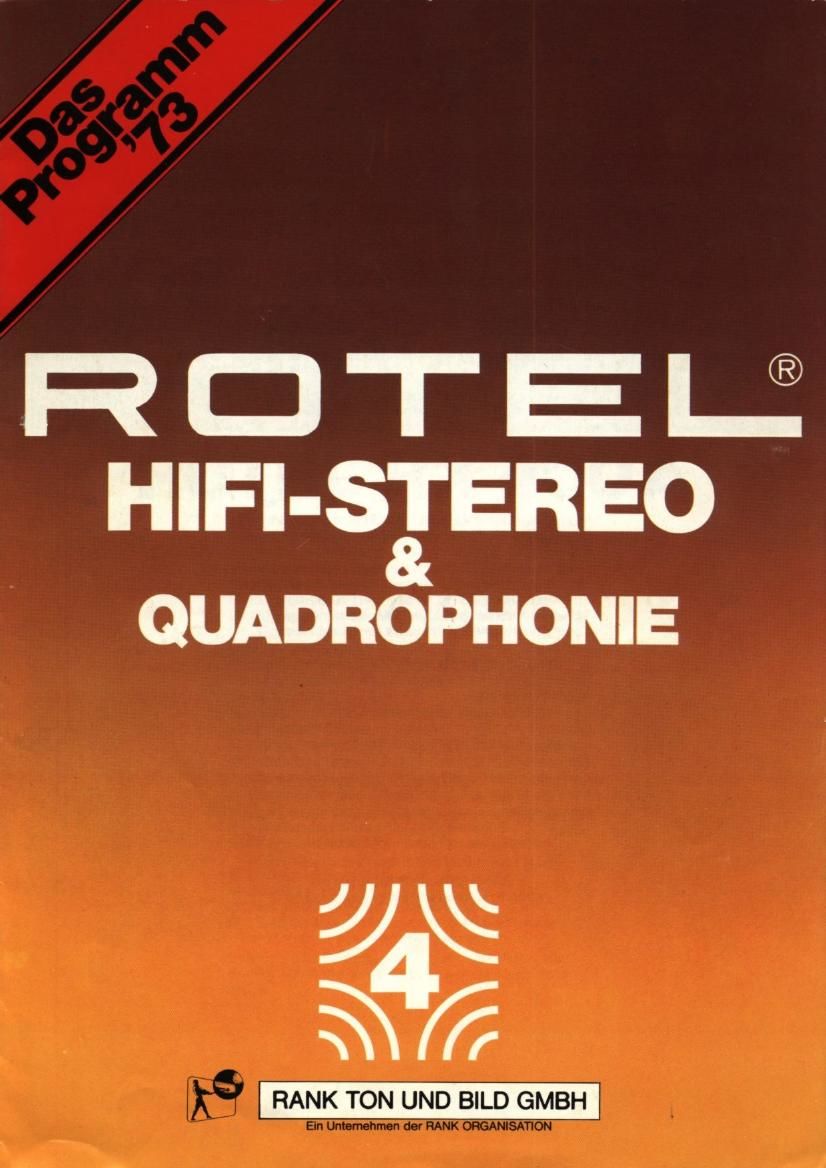 Rotel Das Programm 73 Catalog