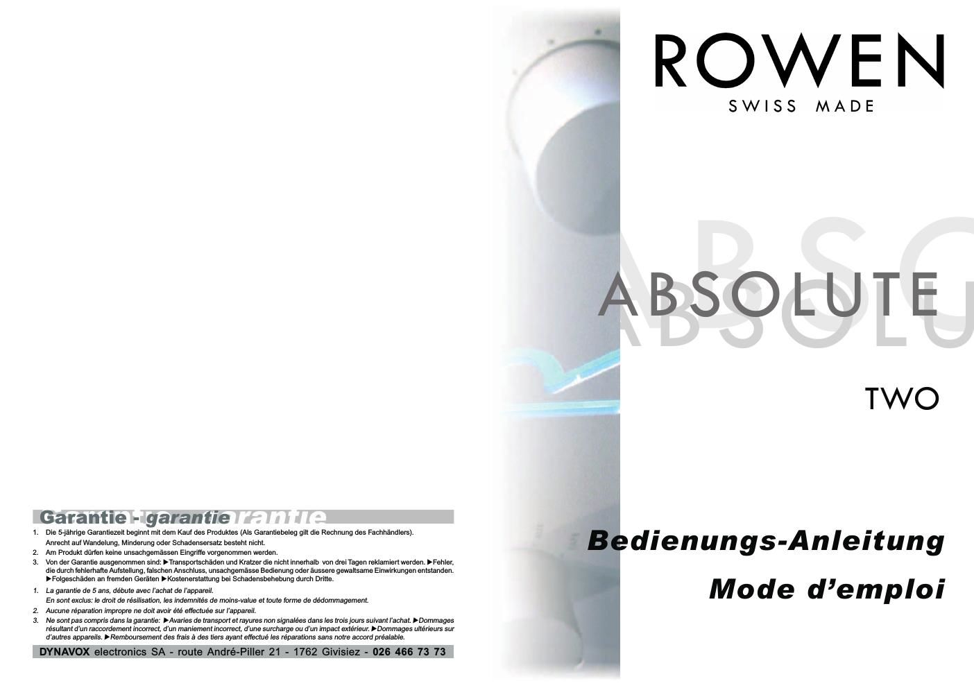 rowen absolute 2 brochure